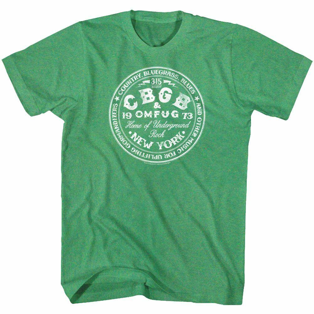 CBGB CBGB Circle Kelly Heather Adult T-Shirt M