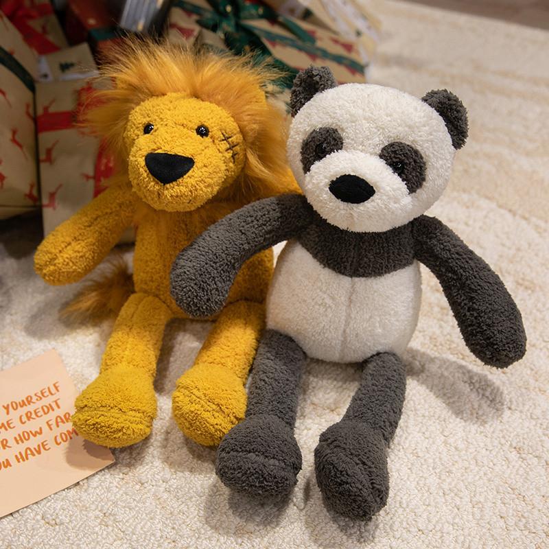 Lion Panda Frog Rabbit Duck Elephant Animal Plush Toy Stuffed Decoration Doll