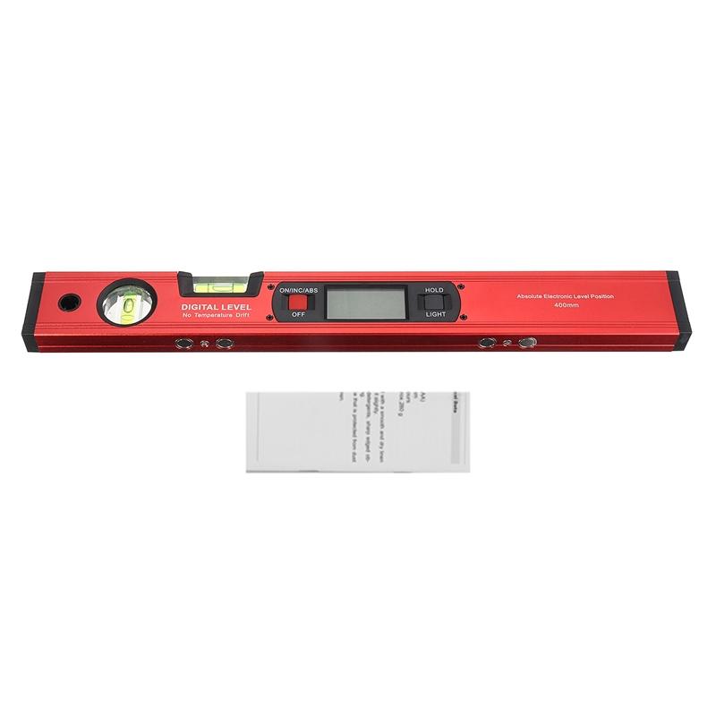400mm Digitaler Winkelmesser Winkelmesser elektronisches Wasserwaage 360 Neigungsmesser mit Magneten Winkel Neigungswinkelmesser Lineal