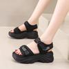 Sports sandals women's new summer fashion casual platform muffin shoes vacation wind beach shoes