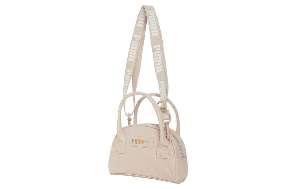 PUMA Fabric+Artificial Leather Handbag, Shoulder Bag, Crossbody Bag Regular Women s Beige 078742-02