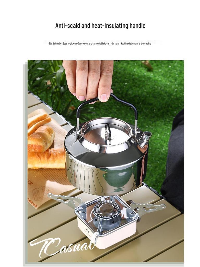 316 Stainless Steel Outdoor Camping Kettle for Tea Making