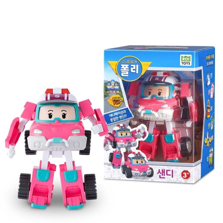 [Robocar Poli] Transformation Robot Deluxe Polly/Poacher/Mark/Helly/Bucky/Keaton/Droney/Sandy (4inch Size) Korean Toys