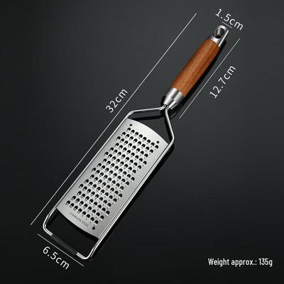 304 Stainless Steel Vegetable Grater with Rosewood Handle