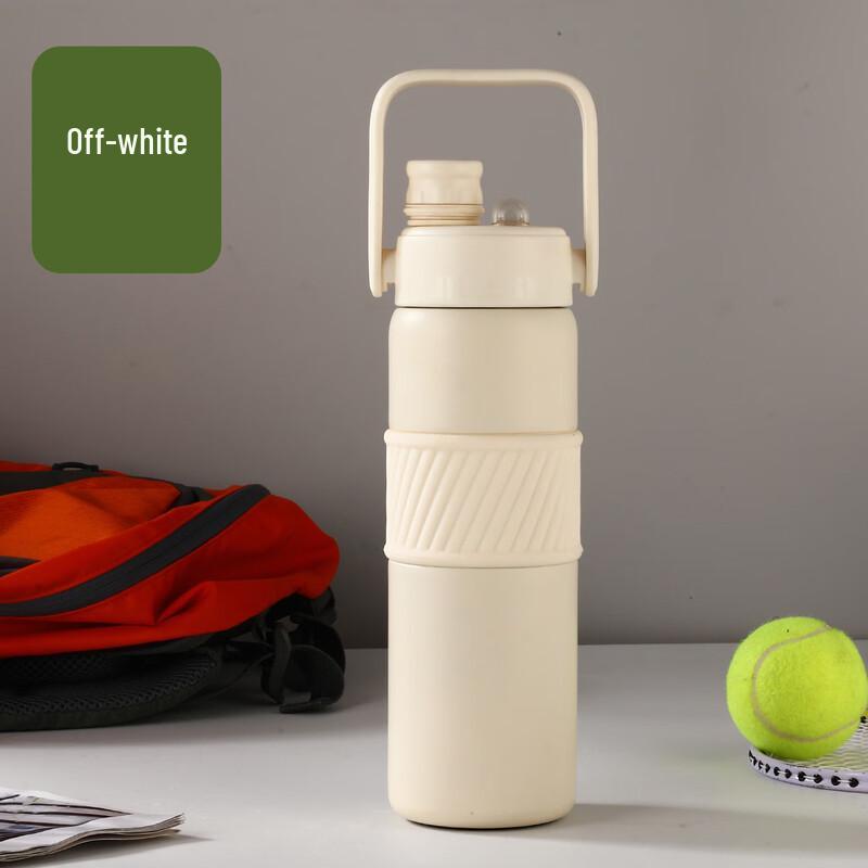 ZISIZ Outdoor Sports Insulated Straw Water Bottle