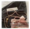 2025 Summer Mini Diamond-Pattern Crossbody Bag with Golden Ball Chain for Women