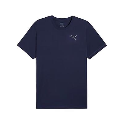 Sports Casual Crew Neck Short Sleeve T-Shirt Unisex Tops Dark-Blue 527402-06