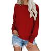 Womens Oversized Sweatshirt Tops Casual Blue Crewneck Long Sleeve Pullover Tops