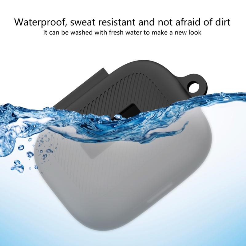 Durability Silicone Case For Air Pro4 Earbud,Silicone Sleeve Durability Earbud Protector With Carabiner Hook