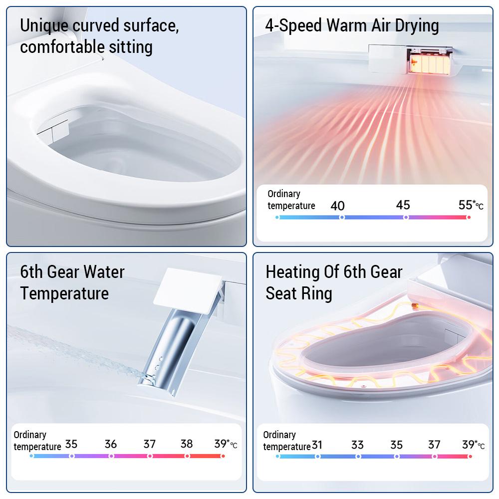 Toilet Cover Heating Toilet Cover Cleaning Body Cleaner Deodorant Antibacterial Warm Air