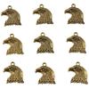 100Pcs Alloy Animal Head Charms 0.83*0.79inch. DIY Charms Gold Alloy Eagle Head Charms  Girls
