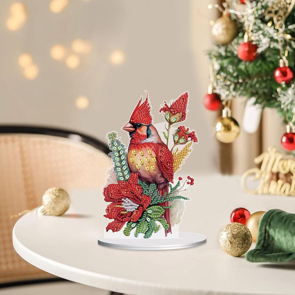 ARTopet DIY Diamond Desktop Ornament Special Shaped Crystal Diamond Art Painting Tabletop Ornaments Single Sided Diamond Ornament for Adult Beginner