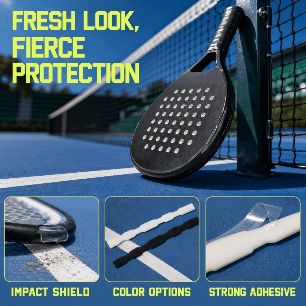 Anti-friction Pickleball Racket Edge Sticker PU Tennis Racket Edge Sticker Racket Care