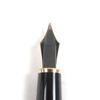 Excellent MONTBLANC Fountain Pen Meisterstck Classic Cap Type Black Gold 14K Mens Used