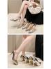 Women's 2024 Autumn Pointed Toe Stiletto Slip-On High Heels, Plus Size 42-43, Elegant Style