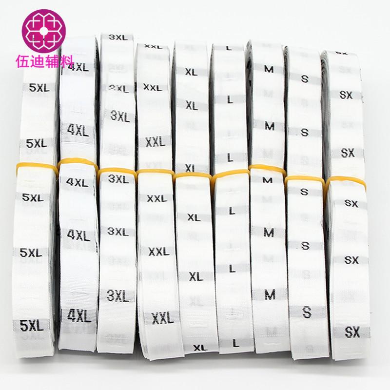 

Настраиваемые универсальные размерные бирки для одежды черного, белого и красного цветов