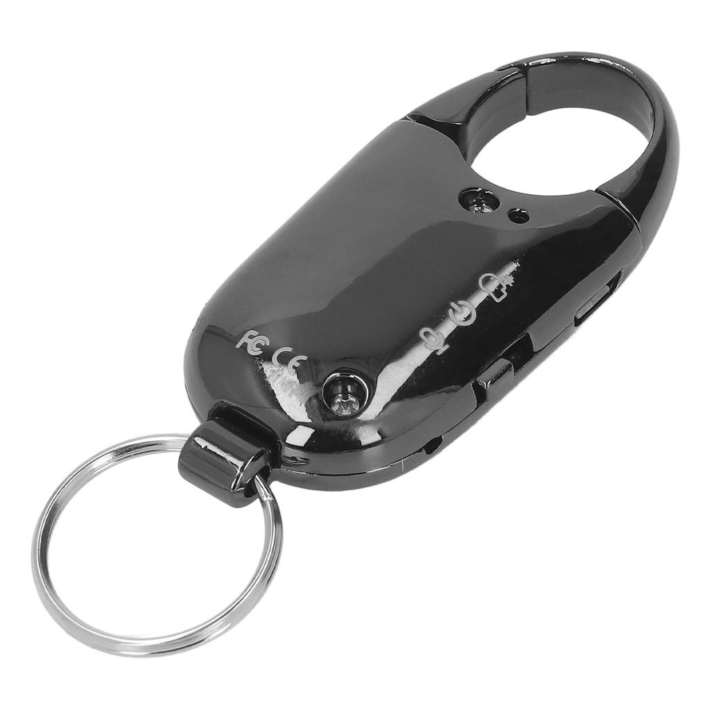 Audio Recorder Micro Keychain 16 GB 15H Voice Capture Pendant Voice Recorder WAV Black