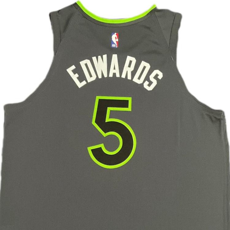 New Jordan x NBA Timberwolves Basketball Jersey Men's Smoke Gray DQ0174-060