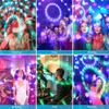 RGB Disco Ball Party Lights DJ Disco Light LED Projector Strobe Lamps Birthday Party Car Club Bar Karaoke Xmas Sound Lights 2025