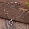 Luxury New Geometric Hollow Leaf Pendant, Color Painted Oil Leaf Ladies Premium Versatile Necklace