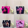 Printed Black Beauty Beach Bag: Women's Lightweight Tote & Versatile Fashion Crossbody Shoulder Bag