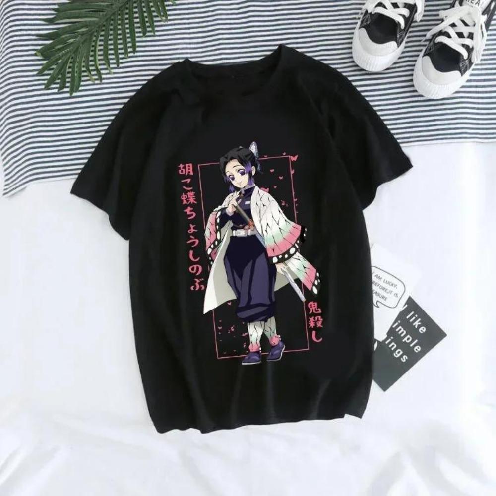 Japanese Anime Demon Slayer T Shirt for Men Kimetsu No Yaiba Nezuko T-shirt Female Tanjirou Kamado Graphic
