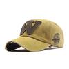 W Baseball Cap Snapback Hats Bone Casquette Hat Distresseded Wearing Fitted Hat For Men Custom Hats Embroidery Letter Print