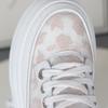Fashion 12CM Air Mesh New Genuine Synthetic Leather Pumps Platform Wedge Summer Hollow Sandals Chunky Sneakers Women Fashion Shoes