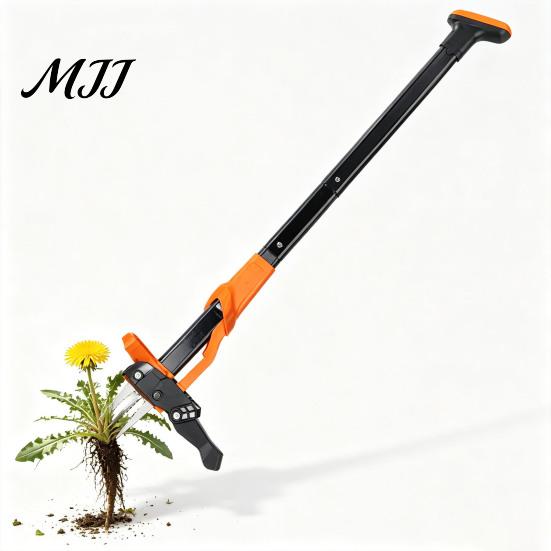 Easy Eject Weeding Tool Stand Up Weed Puller, Long Handle 4-Claw Tool, Easy-Eject Mechanism, Standing Weeder Hand for Garden Lawn, Remove