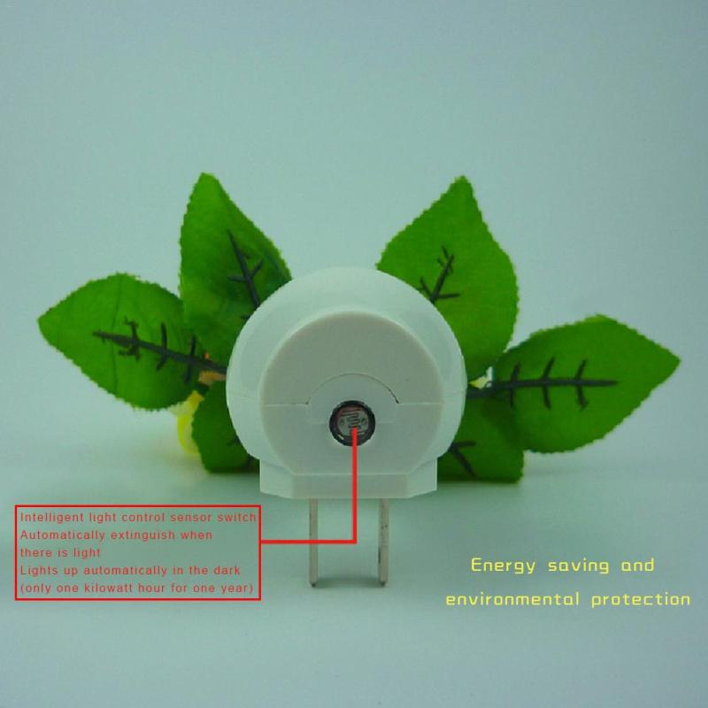 Led Night Light Luminous Colorful Flower Lamp Intelligent Light Control For Home Bedroom Decoration