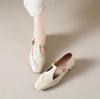 2026 New Women's  Square Toe Slip-on Pumps  Thick Med Heel Elegant Ladies Evening Dress Pumps Heeled Shoes Woman