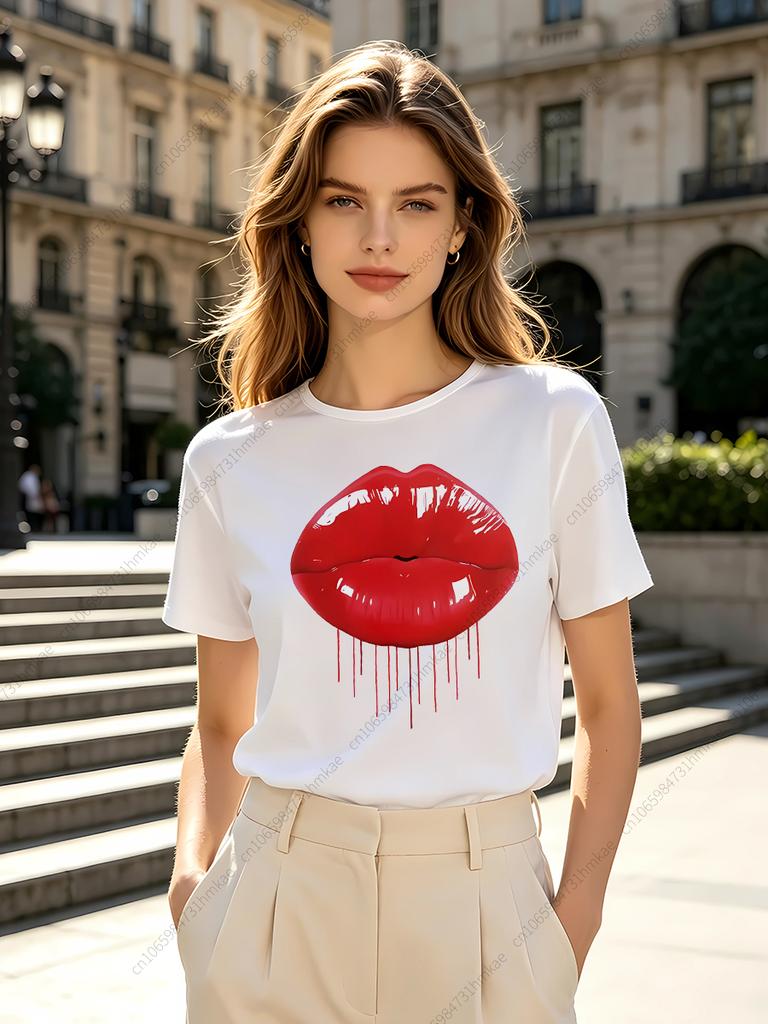1pcs Fashion Mouse Unisex T Shirts For Girls Funny Printing Short Tshirts For Unisex Tshirts Lady Tops
