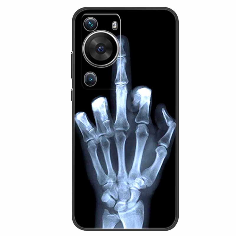 For Huawei P60 Pro Case Animals Protector Soft Silicone Phone Back Cover Cases for Huawei P60 Pro Coque Shockproof Wolf New Capa