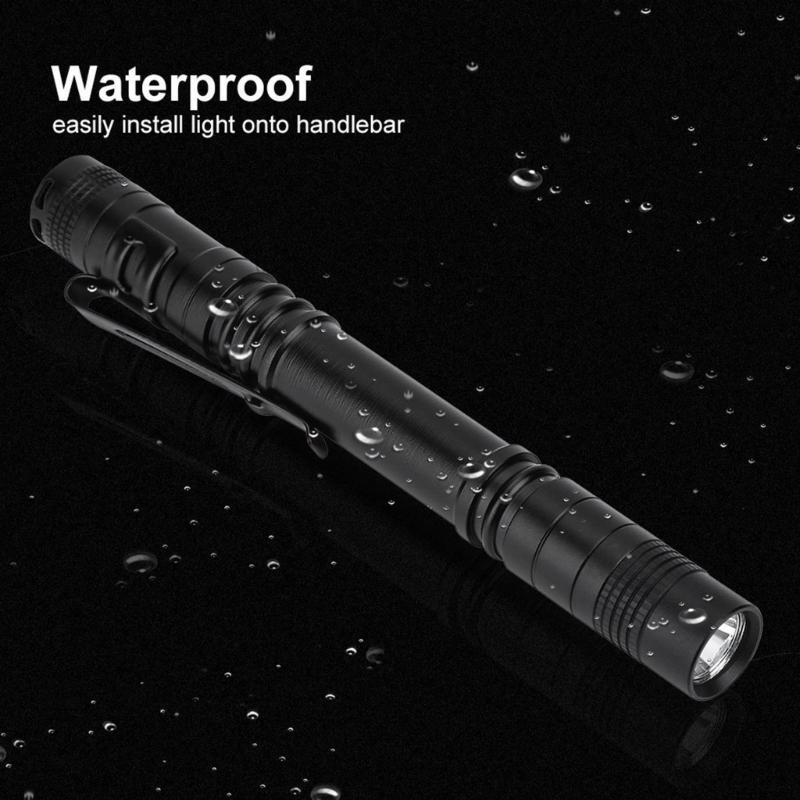 Cycling Camping Outdoor Pocket Flashlight Hiking Water Proof Light Handheld Penlight Small Pocket Clip Light Flashlight