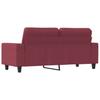 Vidaxl Sofa 2-Osobowa, Winna Czerwień, 140 Cm, Tapicerowana Tkaniną