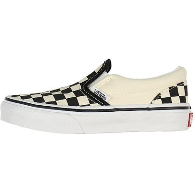 

Vans Slip-On Classic Checkboard Удобные Низкие Детские Кеды для Скейтборда Детские кроссовки Желтый Черный VN000ZBUEO11 27