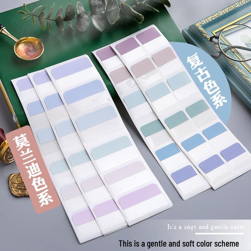 Colorful Transparent Writable Index Tabs and Memo Stickers for Students