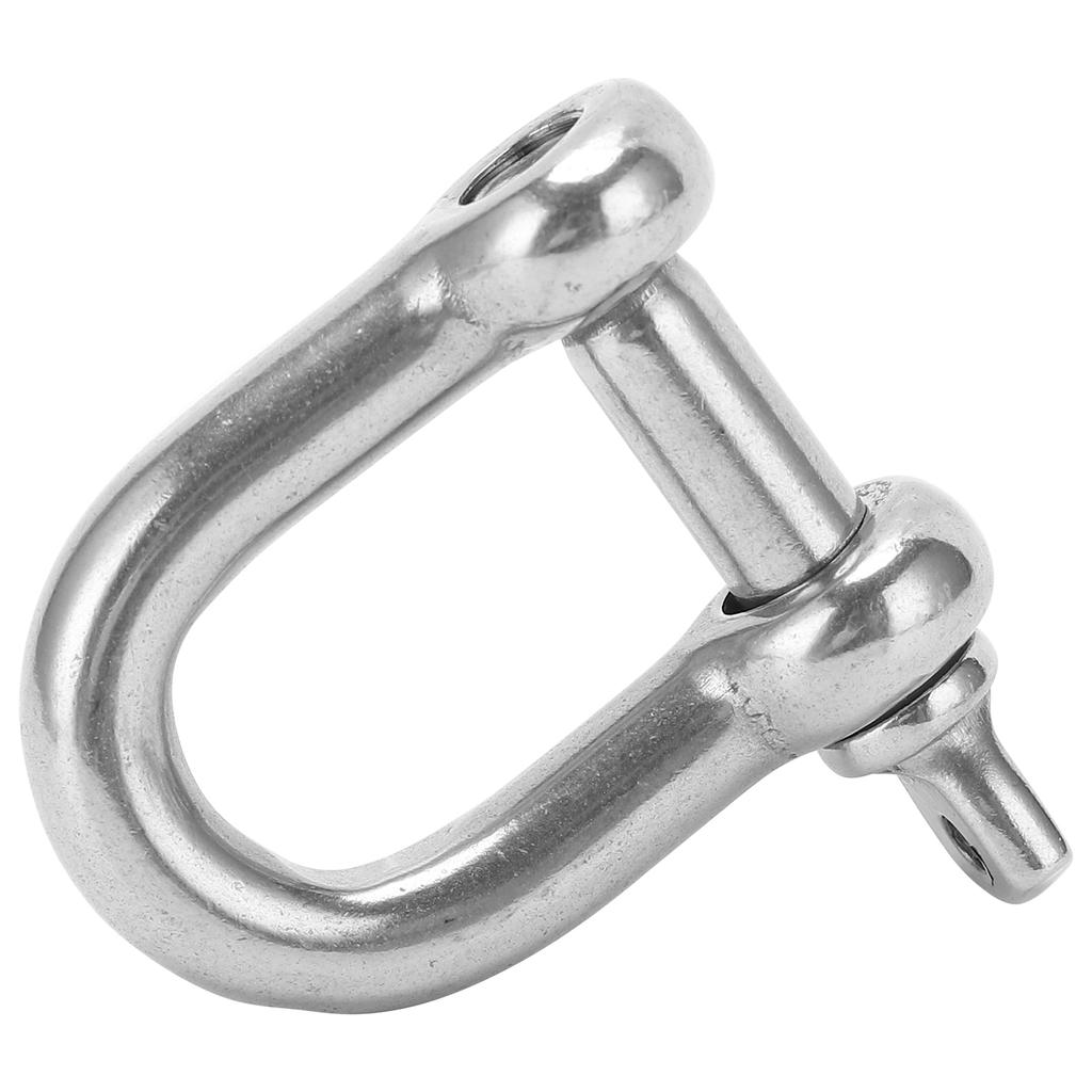 5PCS D Shackle with Screw Pin Stainless Steel 304 Heavy Duty for Chains Wirerope Lifting