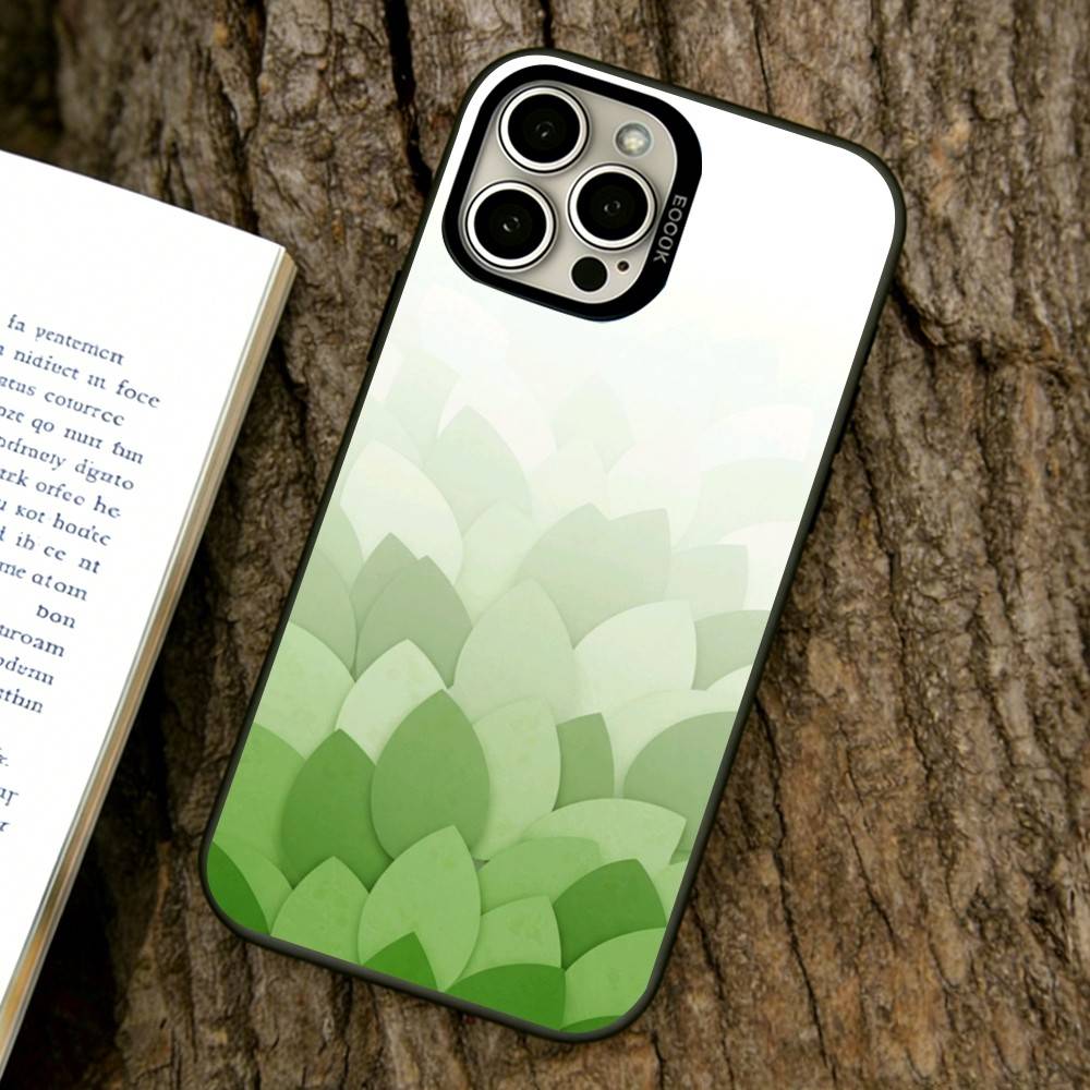 

Colorful leaves Phone Case For iPhone 17,16,15,14,13,12,11 Plus,Pro Max,XS,Colored Silver Plated Inside Cover iPhone17Pro