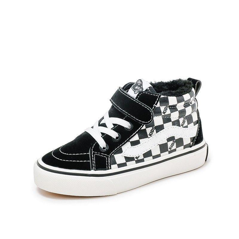 

Весенне-осенние новые детские парусиновые туфли для мальчиков, высокие кеды, повседневные туфли для девочек, детские тканевые туфли для среднего возраста 37 inner length 22.5/suitable for foot length 22.0