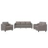 Vidaxl 3-Piece Lounge Set With Cushions, Taupe, Fabric