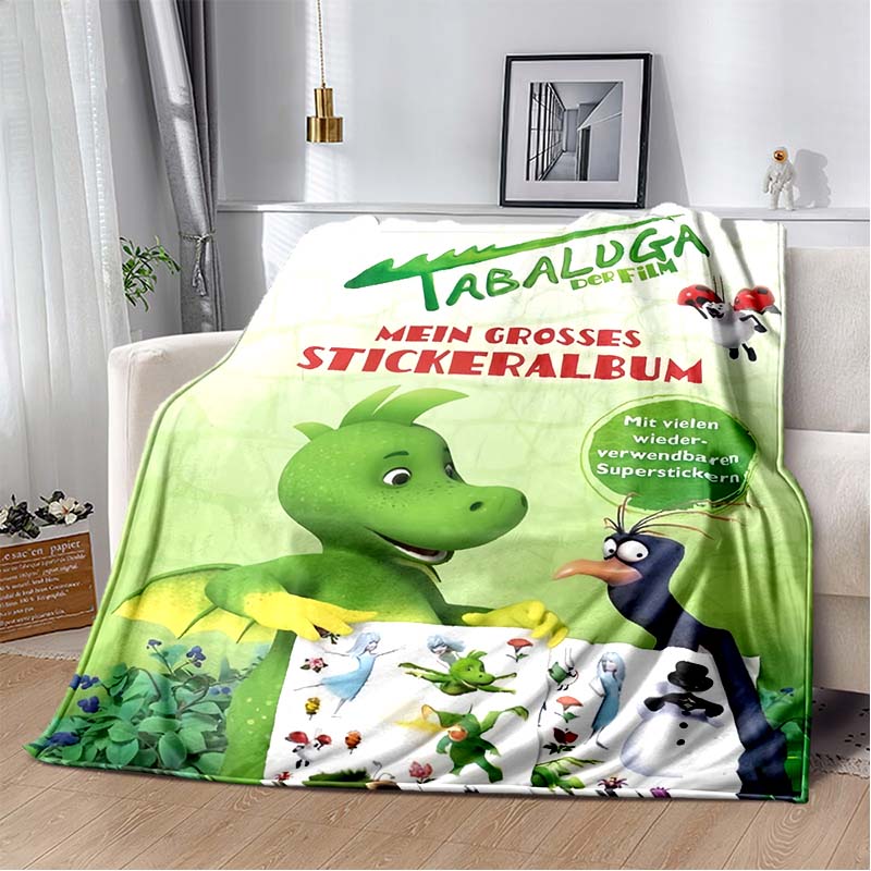 Tabaluga Der Film Print Flannel Throw Blanket Soft Warm Bed Cover For Kids Bedroom Sofa Home Decor Gift