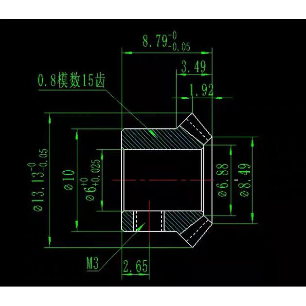 1:1 Precision MINI Bevel Gear 0.3/0.4/0.5/0.8/1M 90-Degree Transmission Brass Model Static Change Accessories