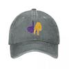 LA Lakers Hand Sign Men Women Baseball Cap Distressed Denim Hats Cap Casual Outdoor Summer Sun Cap