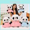 Adorable Large Panda Plush Toy With Chinese Style Hanfu Design For Birthday Gifts And Cuddling Comfort