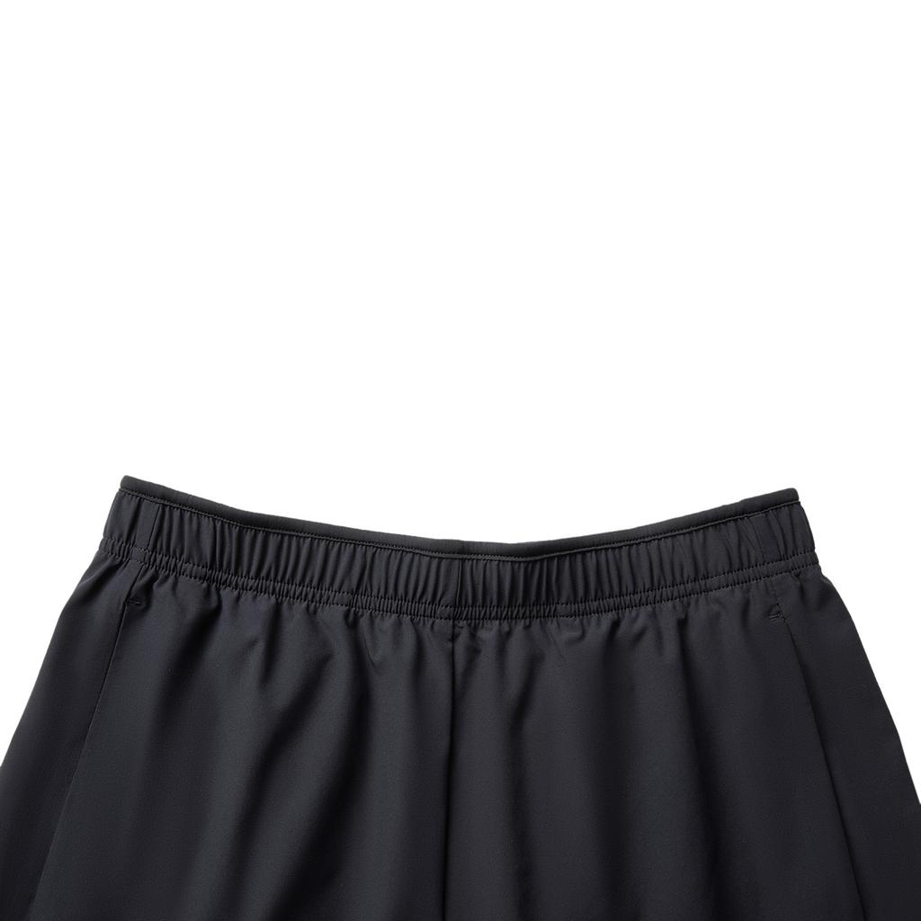 Li Ning Fitness Series Solid Color Mid Waist Breathable Versatile Five Point Sports Shorts Women Shorts Black AKSV442-1