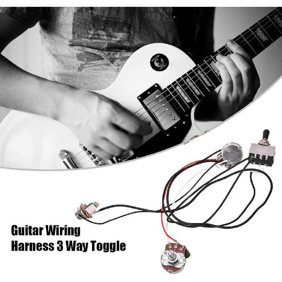 Bnineteenteam Guitar Wiring Harness Set,Wiring Harness 3 Way Toggle Compatible with Electric Guitar