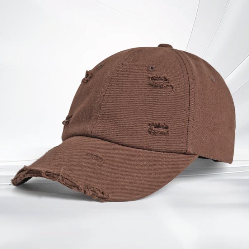 Outdoor sun hat ripped baseball cap summer sunscreen sunshade pure cotton cap men