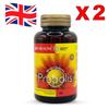 Santé Gélules Comprimés Propolis d'Abeille Santé Propolis 1000mg 90 Gélules (Comprimés) x 2 Bouteilles Total 180 Gélules (Comprimés) Abeille