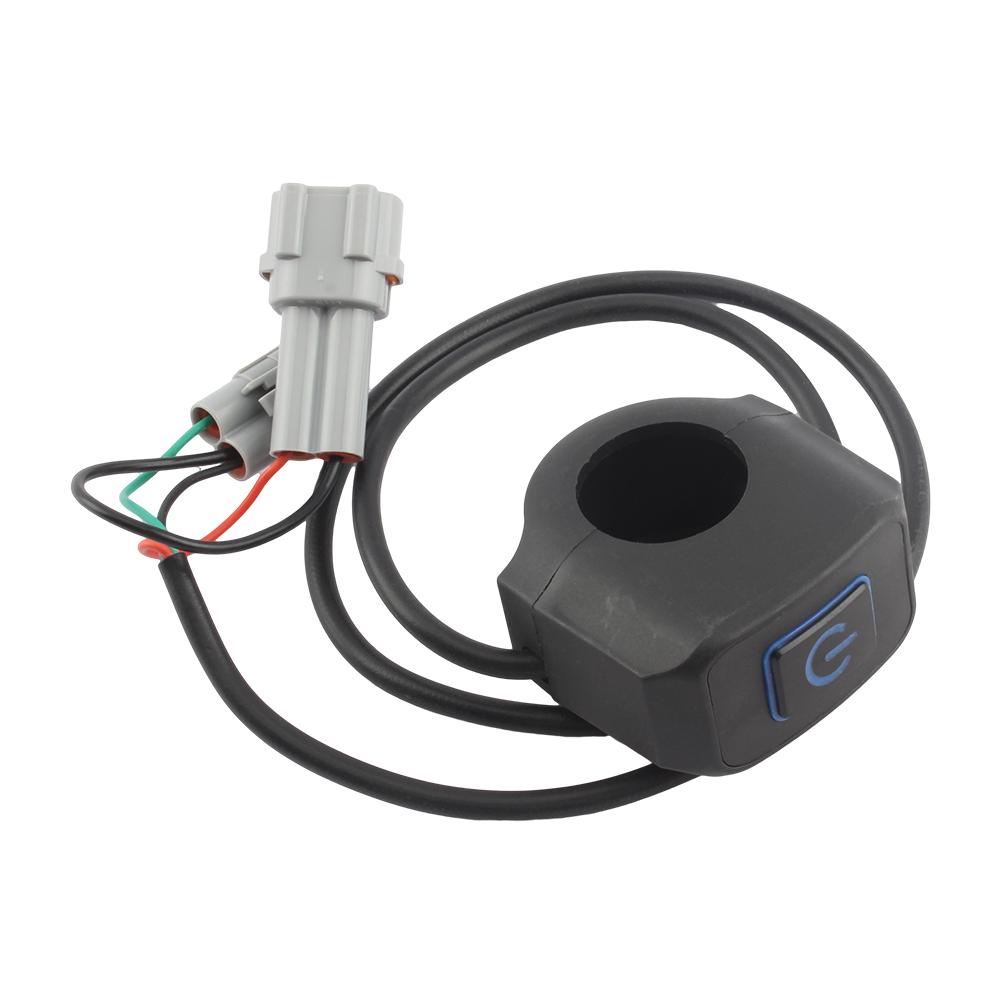 

Motorcycle Headlight Switch Modified Control Handlebar Mount with LED Light 22mm for Surron Electric Bike Motocross Parts синий